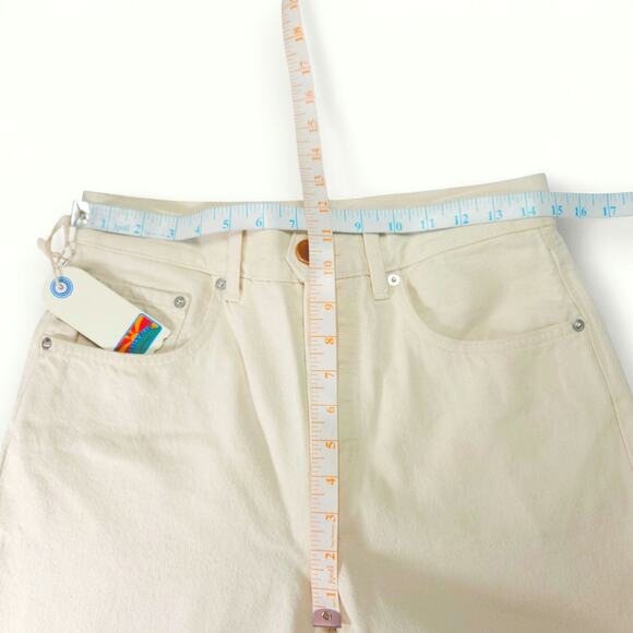 Daily Blue Adriano Goldschmied Hype Button Fly Crop Jeans Bull Denim NWT 28x25 - Picture 12 of 14